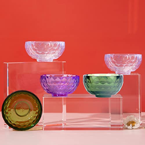 Mollensiuer Acrylic Facial Mask Mixing Bowls - 3 pcs, Skin & Hair Use