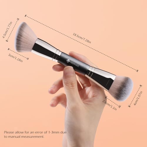 Dual-Ended Makeup Brush for Foundation & Blush - TEOYALL