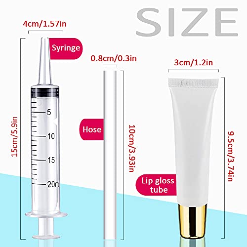 AMORIX 50PCS 15ml Gold Cap Lip Gloss Tubes - DIY Beauty Supplies
