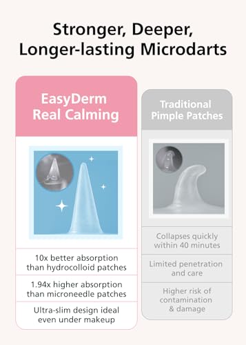 EasyDerm Real Calming Microdart Pimple Patches - 18 Count Dark Spot Care