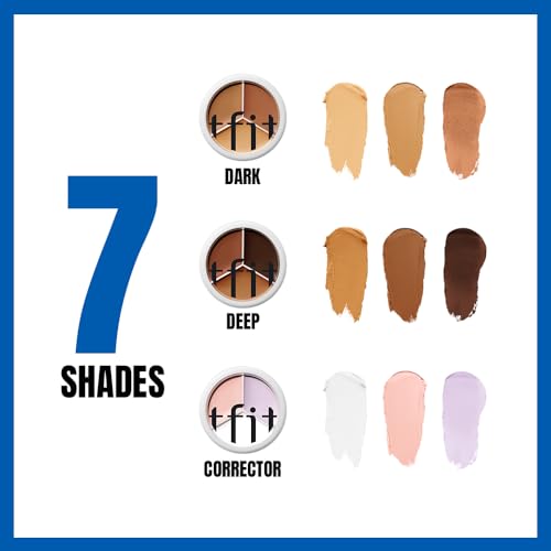 TFIT 3 Color Concealer Cream Palette - 01 Neutral, Full Coverage
