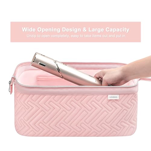 Leudes Travel Bag for Shark FlexStyle & Airwrap Hair Dryer Pink 467.17 cu in