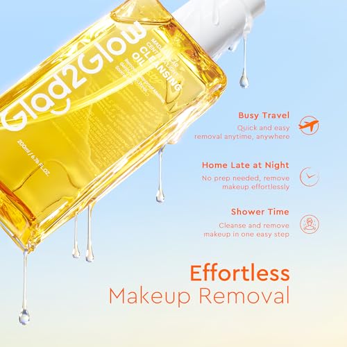 Glad2Glow Gentle Face Cleansing Oil for Makeup & Sunscreen Removal 200ml