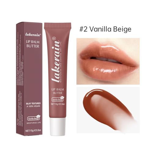 BAISEN DIARY Lip Butter Balm Vanilla Beige 1 - Ultra-Hydrating Nourishing Lip Care with Shea & Olive Oil