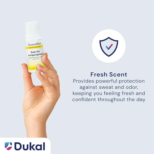 DawnMist Roll-On Antiperspirant & Deodorant, Fresh Scent, Travel Size (3-Pack)