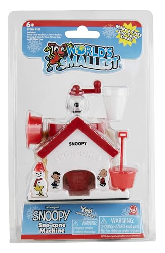 World's Smallest Snoopy Sno-Cone Machine - Mini Ice Shaver