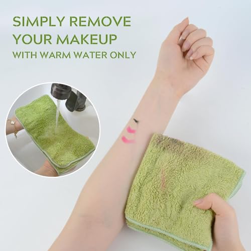 SINLAND Microfiber Face Washcloths - 12x12 Inch, 6 Pack, Highly Absorbent