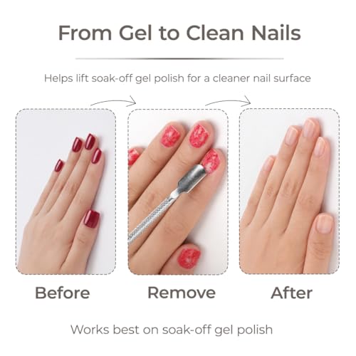 WAYI 2PCS Gel Nail Polish Remover Kit with Tools - No Foil Needed, Fast & Gentle