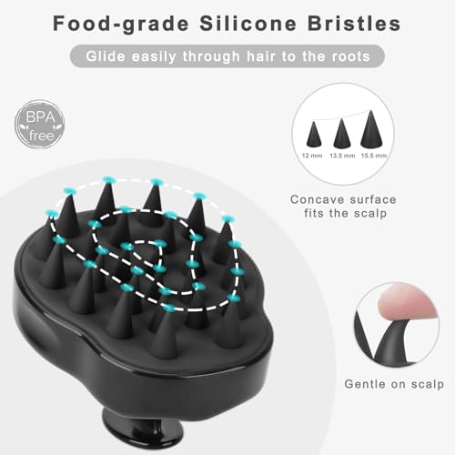 FREATECH Scalp Scrubber Massager for Hair Growth & Dandruff