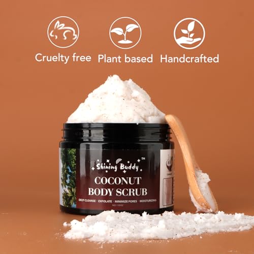 Coconut Body Scrub Exfoliator with Dead Sea Salt - 16.9oz