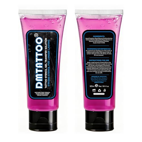Peach Flavor Tattoo Stencil Gel 4oz - Quick-Drying Transfer Gel
