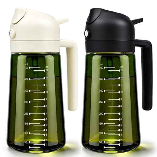 2-in-1 Olive Oil Sprayer and Dispenser - 16oz Glass Spray Bottle