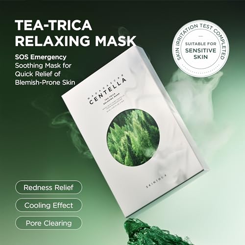 SKIN1004 Tea-Trica Centella Relaxing Face Mask for Oily Skin