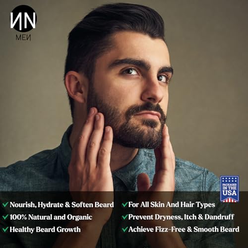 Natnique Organic Jojoba Beard Oil with Vitamin E & Tea Tree - 1 oz