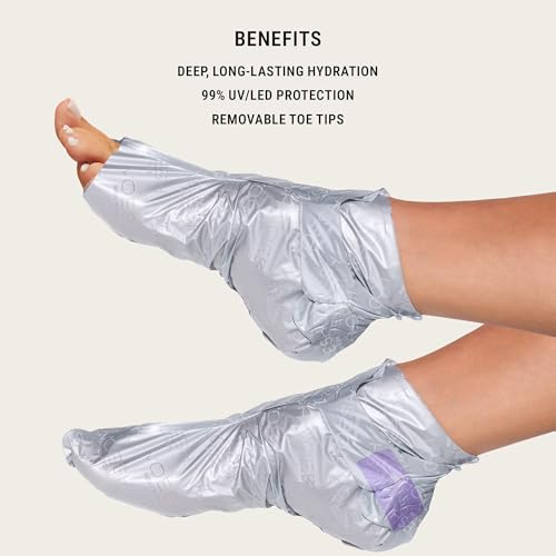 VOESH 1 Pack Exfoliating Peeling Socks for Dry & Calloused Feet - Home Spa Treatment