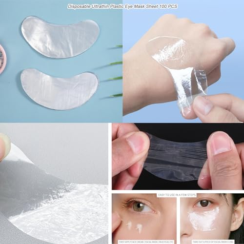 Disposable Facial Mask Sheets Set - Moisturizing Full Face & Neck Skin Care Masks