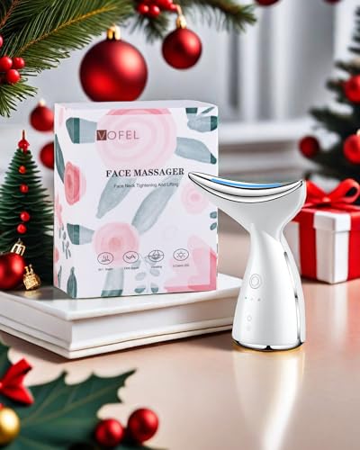 VOFEL White Face and Neck Massager with 45℃ Heat & 3 Modes | Anti-Aging Skin Care Device