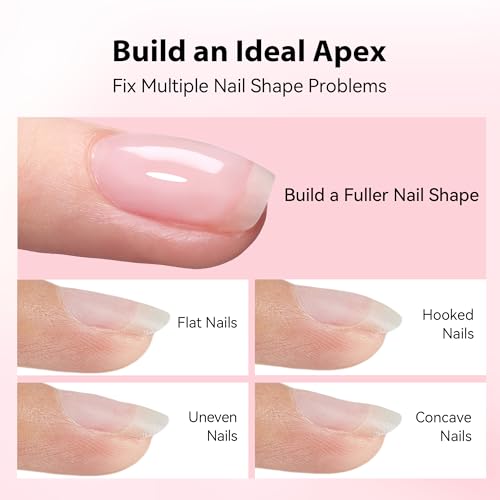 Makartt 8-in-1 Clear Gel Builder for Nails - 15ML UV Nail Strengthener