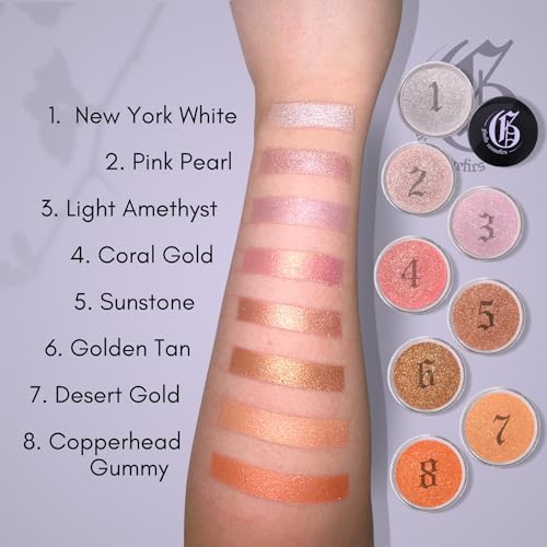 Giselle Cosmetics Desert Gold Eyeshadow Palette - Matte & Shimmer Mineral