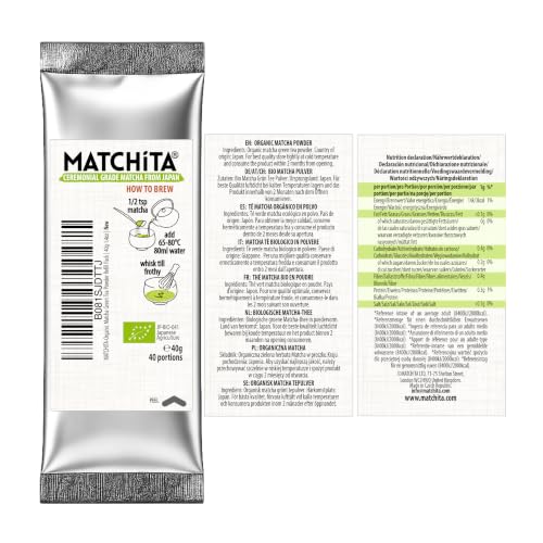 Organic Ceremonial Grade Japanese Matcha Green Tea Powder - 1.4oz