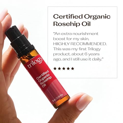 Trilogy Organic Rosehip Oil Roll-On | 0.34 Fl Oz for Radiant Skin