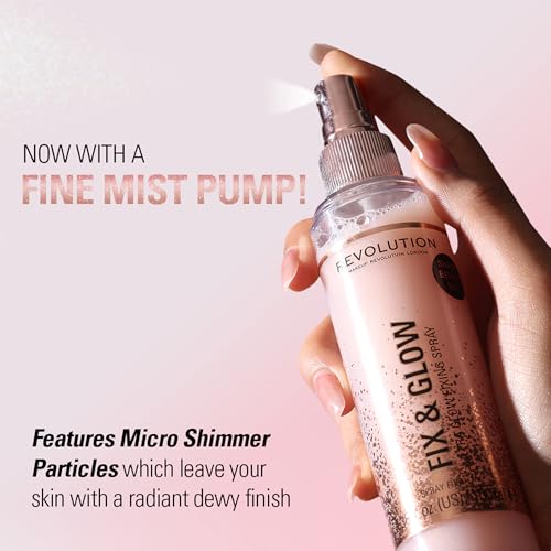 Makeup Revolution Fix & Glow Illuminating Spray - 3.38 Fl Oz
