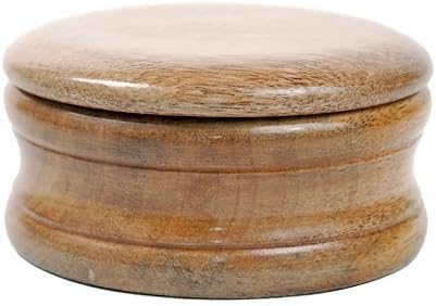 Parker Hand-Carved Mango Wood Shaving Soap Bowl for Rich Lather