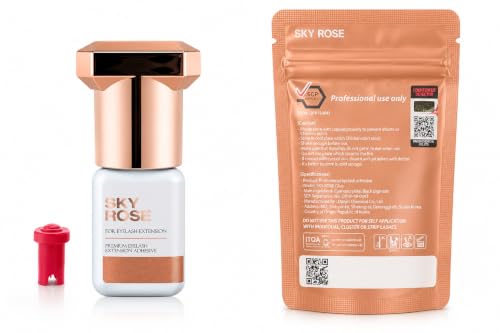 Sky Rose Eyelash Extension Glue - 5ml, Fast Drying 0.5s, 6-8 Weeks Retention