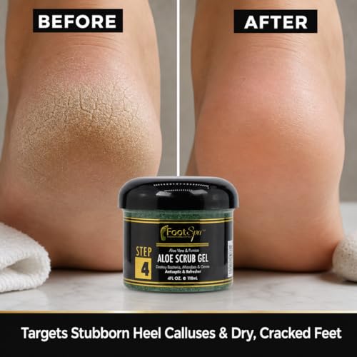 FootSpa Dual-Action Exfoliating Scrub Gel with Pumice & Salicylic Acid