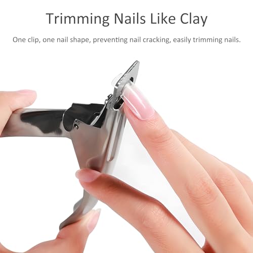 2-Pack Professional Acrylic Nail Clippers – Durable Stainless Steel & Titanium-Coated