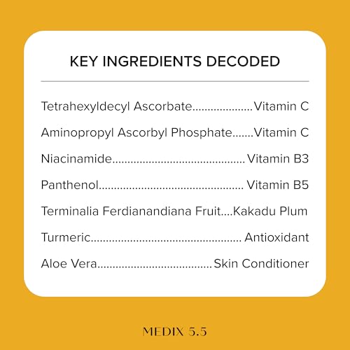 Medix 5.5 Radiant Glow Vitamin C Body Wash with Niacinamide, 15 Fl Oz
