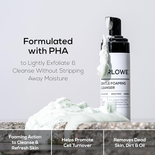 Marlowe Gentle Foaming Facial Cleanser for Men - Exfoliating & Brightening 4.5oz