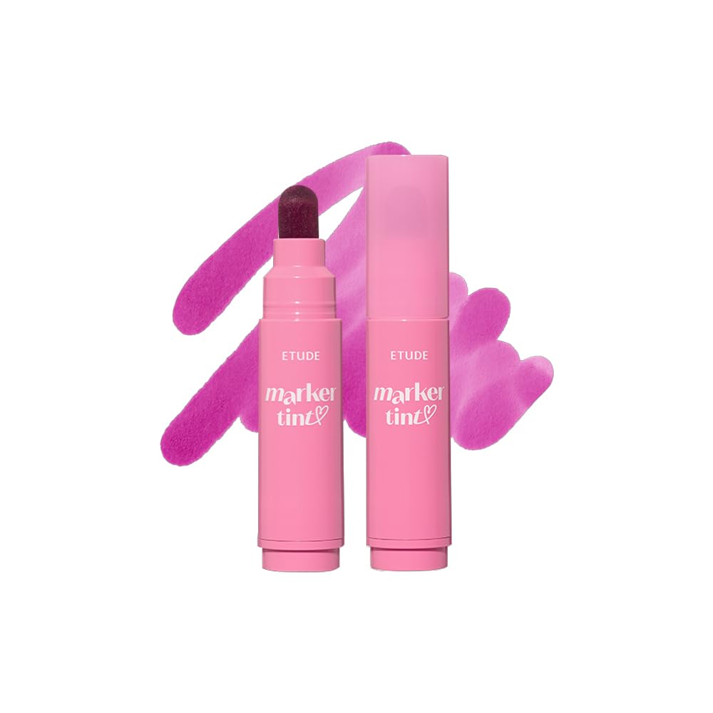 Dear Darling Marker Tint - Hydrating Long Lasting Lip Stain #5 Pink Tangerine (5g) | High Pigment Kbeauty Lip Tint
