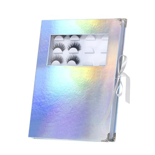 Assorted False Eyelash Organizer & Storage Case with Tweezer - Portable Lash Book