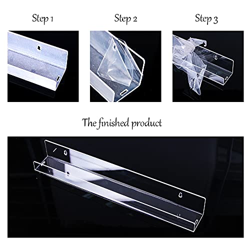 Coward 15" Acrylic Nail Polish Organizer Rack - Set of 6 for 90 Bottles