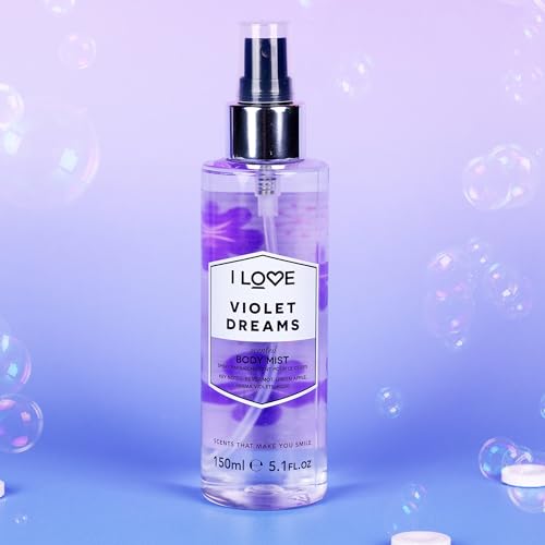 I Love Signature Violet Dreams Body Mist for Her 150ml Long Lasting & Fast Drying