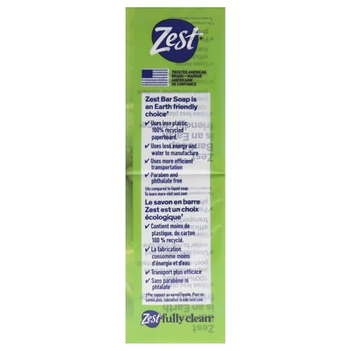 Zest Fresh Aloe Bar Soap, 4 Ounce Bath Size Bars - 8 Pack