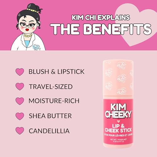 Kimchi Chic Kim Cheeky Multi-Use Cream Blush & Lip Stick - Bloomed