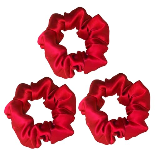 ATENA 16 Momme Mulberry Silk Scrunchies - Gentle Hair Ties for Sleep