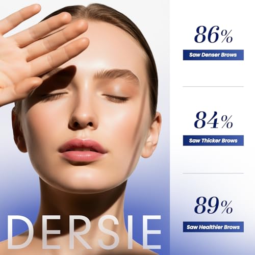 Dersie Eyebrow Growth Serum 0.17 Fl Oz – Nourishing Peptide, Biotin & Arginine for Fuller Brows (Pack of 1)
