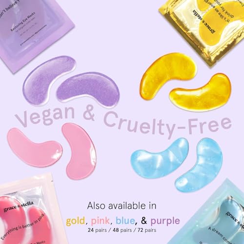 Retinol Under Eye Patches for Puffy Eyes - Purple (24 Pairs)