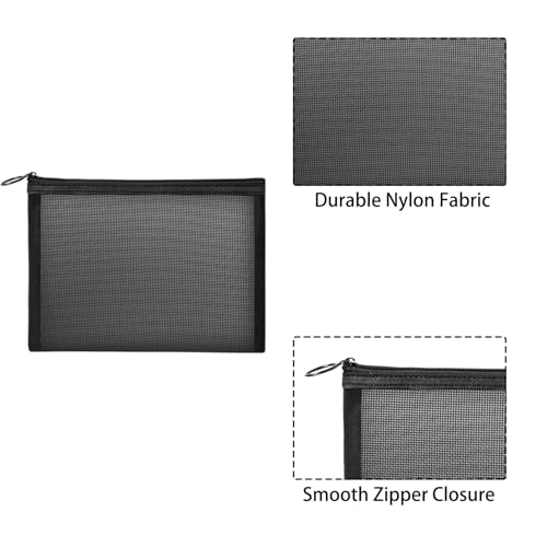 Unoutur Mesh Makeup Bag Set, 20-Piece Portable Toiletry Pouch Organizer