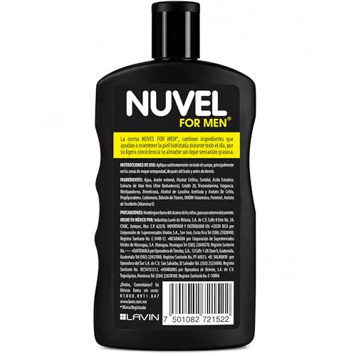 Nuvel 3-in-1 Men's Moisturizer with Aloe Vera & Vitamin E - Lightweight Daily Hydration Cream