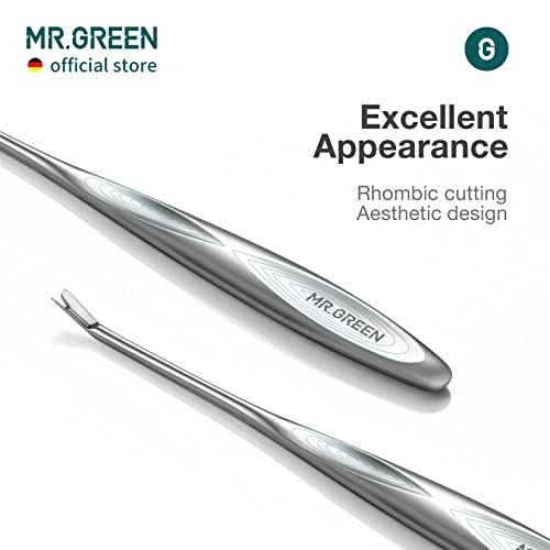 MR.GREEN Stainless Steel Cuticle Pusher & Trimmer Tool