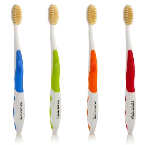 MOUTHWATCHERS Dr Plotka's Soft Bristle Flossing Toothbrush - Variety Pack for Sensitive Teeth