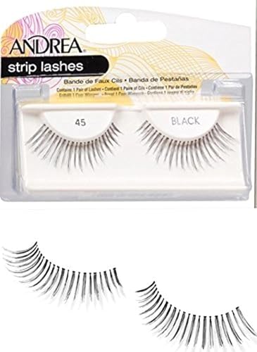 Andrea Lashes Strip Style 45 - 6 Pack of 100% Human Hair