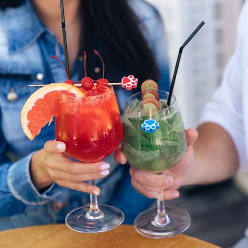 Queekay 60 Pcs Dog Paw Cocktail Picks for Appetizers & Parties
