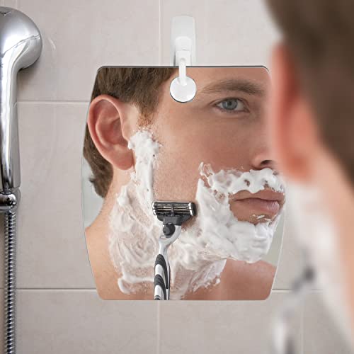 The Shave Well 5X Magnifying Anti-Fog Shower Mirror 6.8" x 5.8"