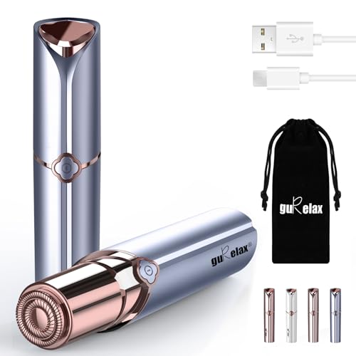Gurelax Blue Electric Facial Hair Remover for Women - Painless & Portable