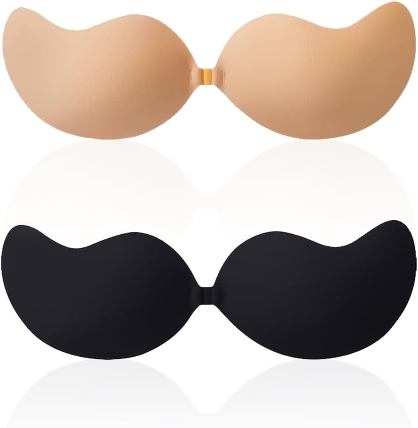 Backless Sticky Bra - Adhesive Push-Up Lift for All-Day Comfort | 2 Pairs